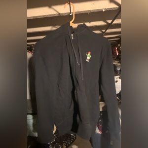 Polo bear zip up hoodie size medium